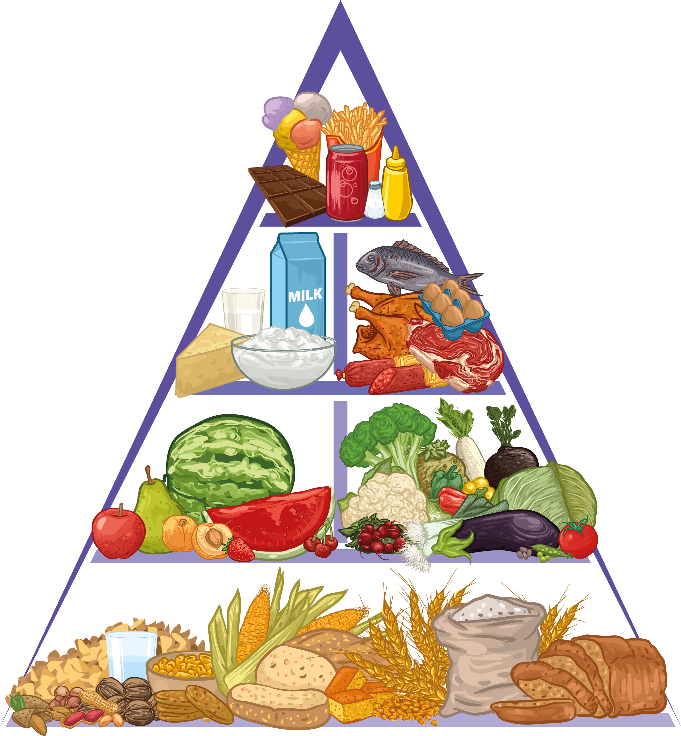 Traditional food pyramid