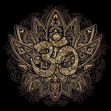 Om symbol and lotus