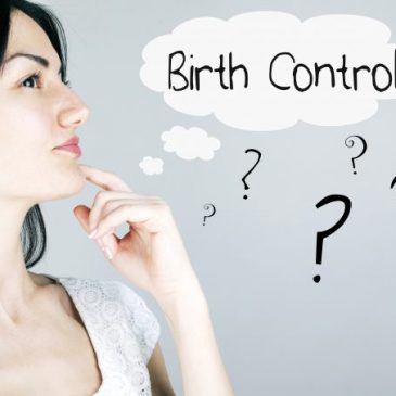 Woman thinking about birth control